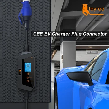 Feyree EVSE Wallbox Type2 Cable EV Car Chager 7KW 11KW 22KW Estación de carga de vehículo eléctrico con aplicación WIFI Control IEC62196-2