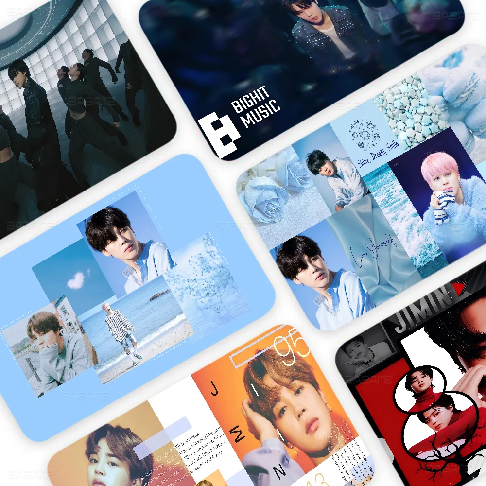 Singer J-Jimin Kpop Credit Card Skin Stickers for VISA Bank Bus Metro Access Card Protective Film Cover Sticker Decal Women
