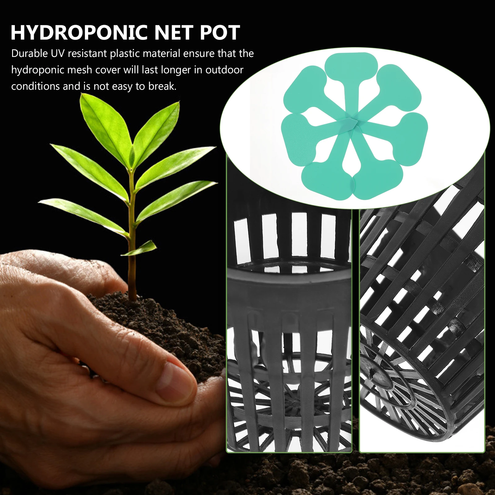 

22Pcs Lightweight Plastic Plant Nursery Pots Set with Drainage Holes for Effective Gardening and Home Decoration