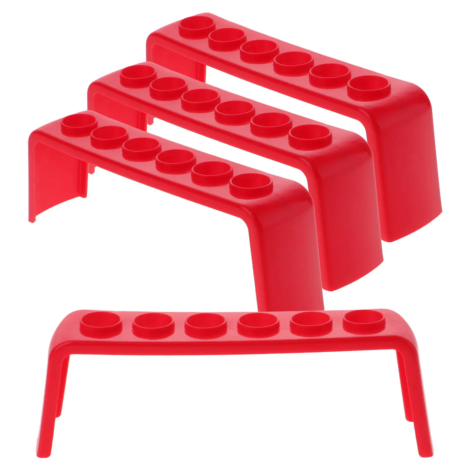 4Pcs Chemistry Lab Test Tube Rack Sturdy Science Education Holder for Classroom Labs Portable Efficient Test Tube Storage