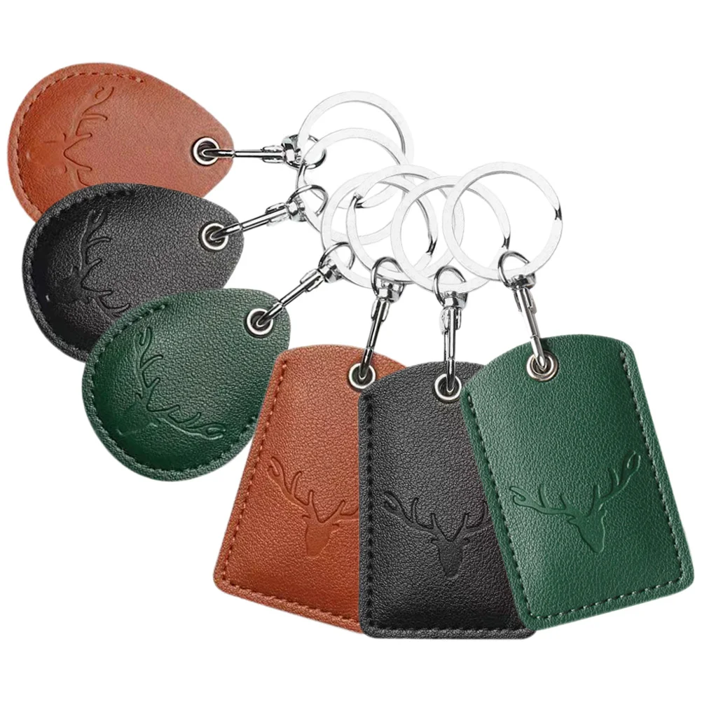 6 قطعة حافظة بطاقات الوصول أغطية مفاتيح الكرتون الإبداعية بولي Keychain المفاتيح قلادة مفتاح حامل لباب مفاتيح السيارة هدية أنيقة #3