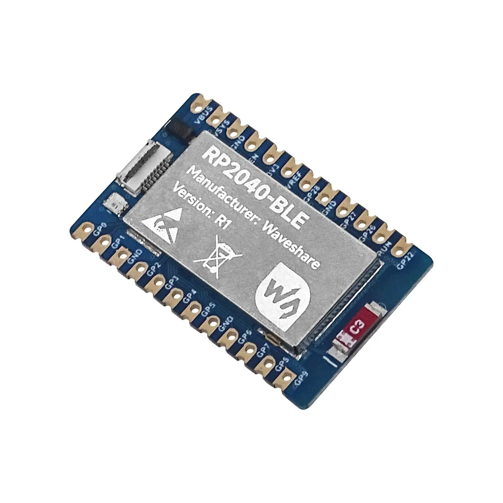 Placa de desarrollo de chip de microcontrolador Raspberry Pi RP2040, BLE, Bluetooth 5,1, interfaz USB de modo dual