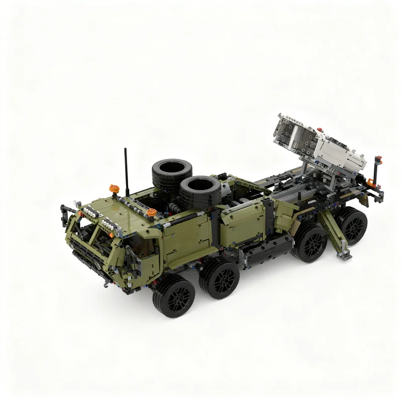 

4400PCS MOC Technology Wrecker Military Rescue Truck 8X8 Technic Land Rover Defender Alt Build Model DIY Assembly Bricks Gift