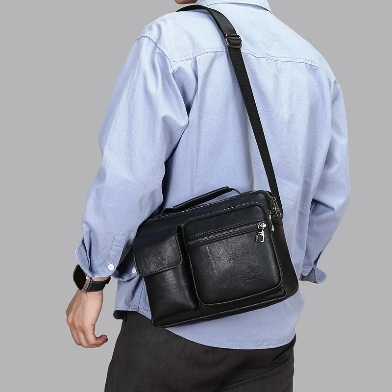 

Fashionable men's PU trendy new shoulder bag crossbody bag handbag bolsos para hombre 가방 сумка мужская bag for man