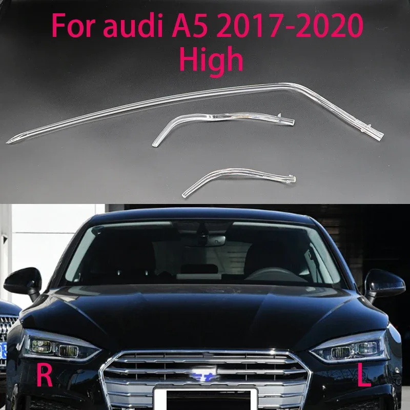 NEW Car High headlight DRL Light Guide Plate Light Guide Tube Headlight Daytime Running Light Guide  Angel Eye For Audi A5 2017-