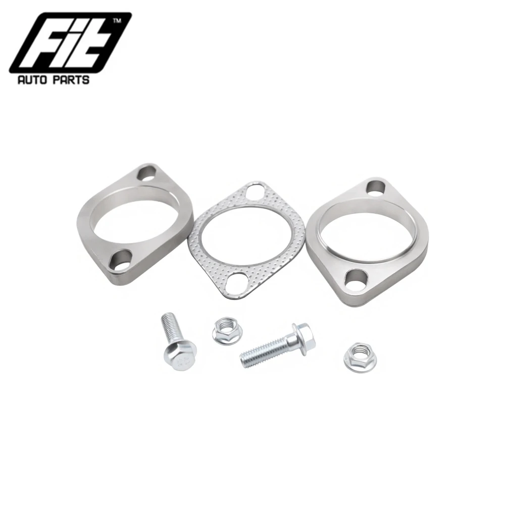 1PCS Universal Stainless Steel Exhaust Muffler Flange Exhaust Pipe Connection 51mm 63mm 76mm Joint Accessories