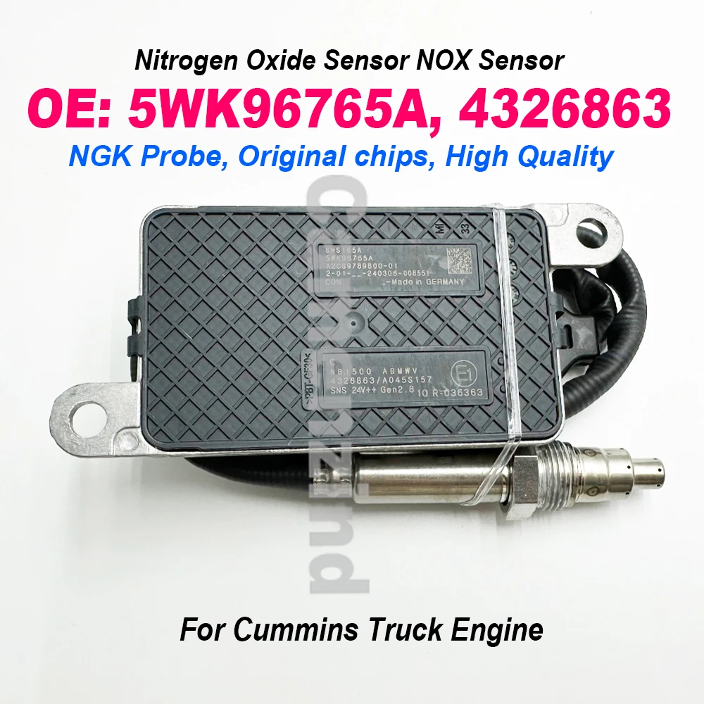 

5WK96765A 4326863 High Quality Chips For NGK Probe Nitrogen Oxygen NOX Sensor for Cummins Truck Engine 5WK96765B A2C95913000-01