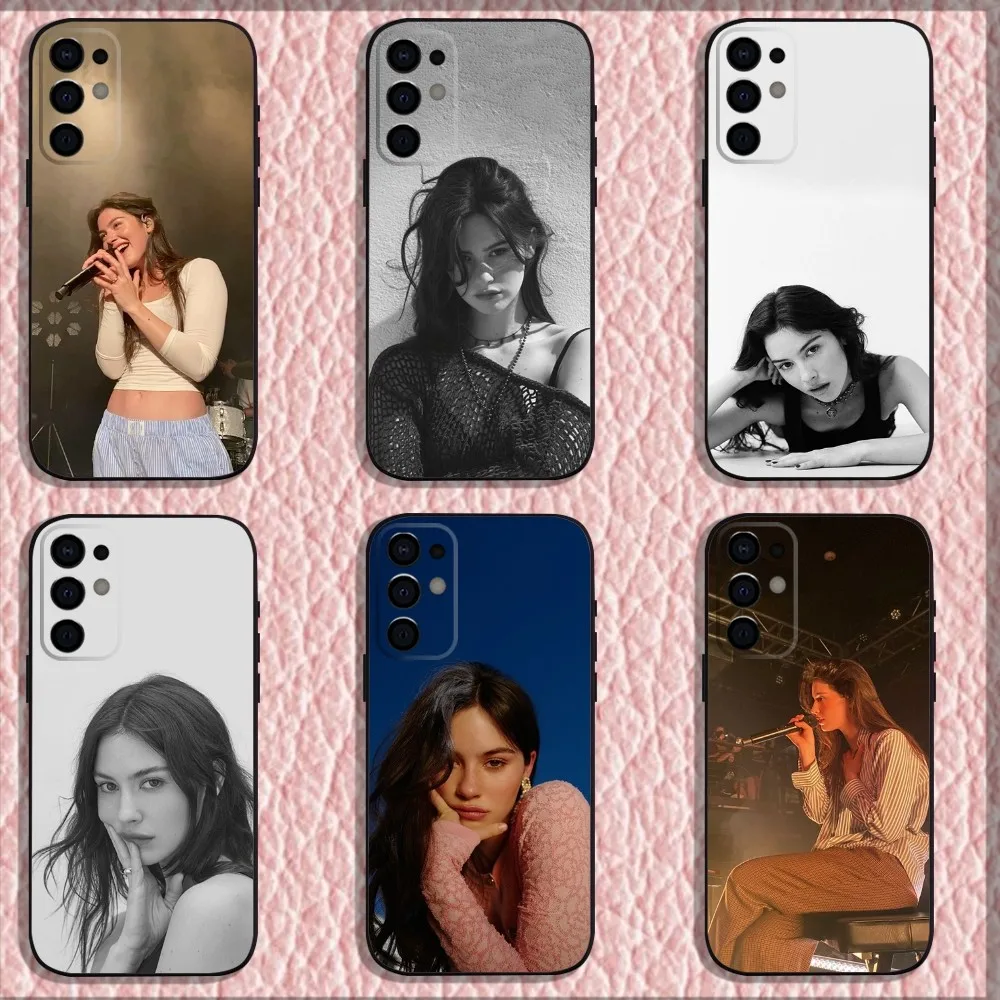 Singer G-Gracie Abrams Phone Case For Samsung S25,S24,S21,S22,S23,S30,Ultra,S20,Plus,Fe,Lite,Note,10,9,5G Black Soft Shell