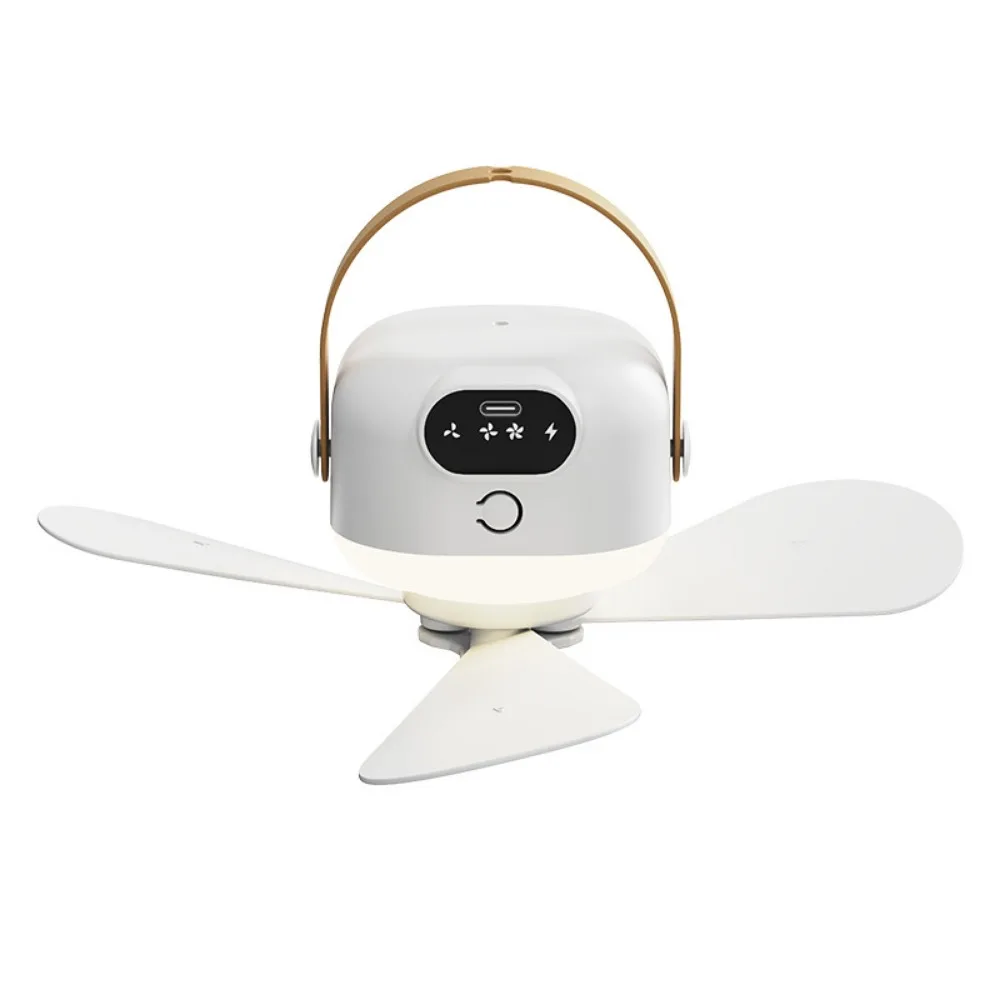 

Rechargeable Ceiling Fan Light Energy Saving Intelligent Hanging Fan Light 3 Gears with Remote Control Electric Fan Night Lamp