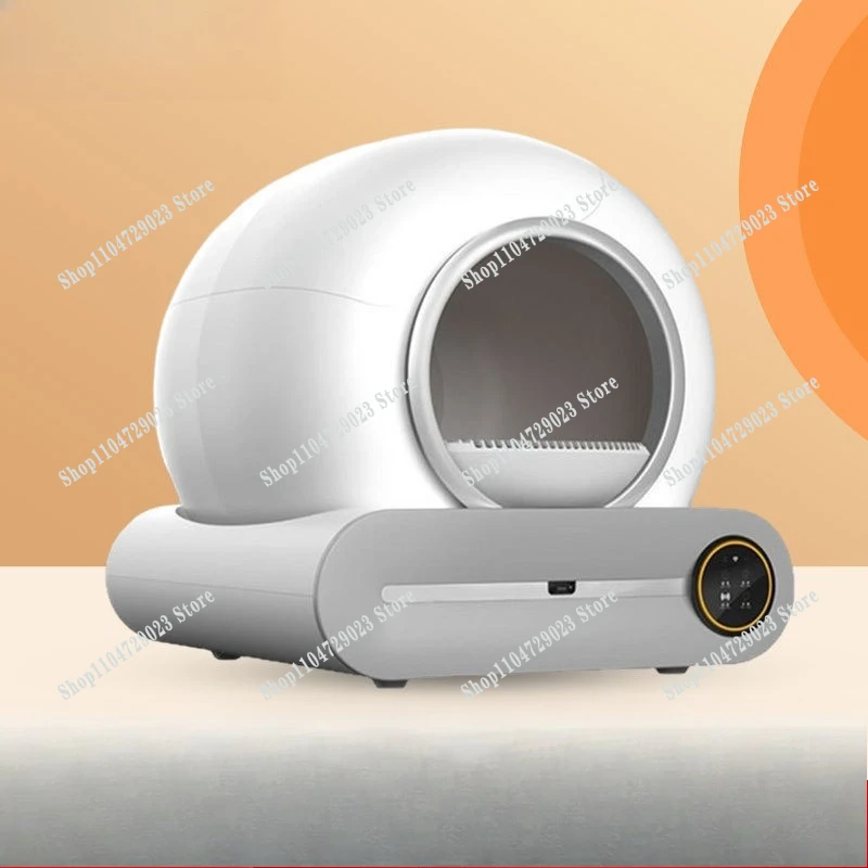 New smart cat litter box Fully automatic cleaning toilet Pet cat deodorant Fully enclosed Electric large splash-proof