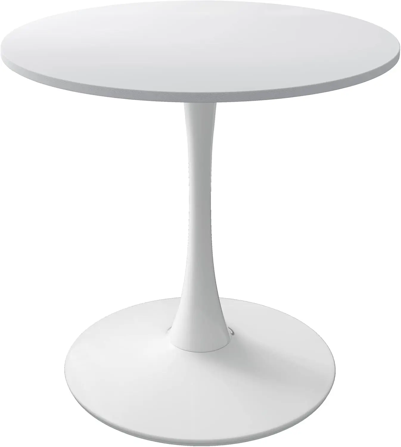 Metal Base Pedestal Table Tulip Table Kitchen Table for 2-4 Person, Small Space Home