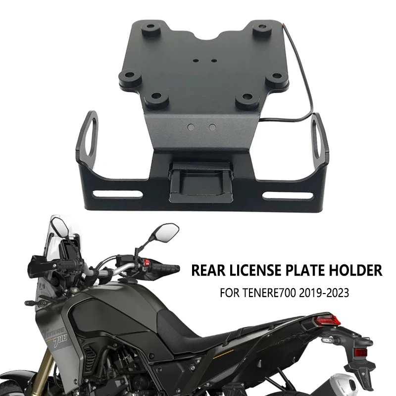 Rear License Plate Holder Bracket For Yamaha Tenere 700 Tenere700 XT700Z 2019-2023 2022 Accessories Tail Tidy Fender Eliminator