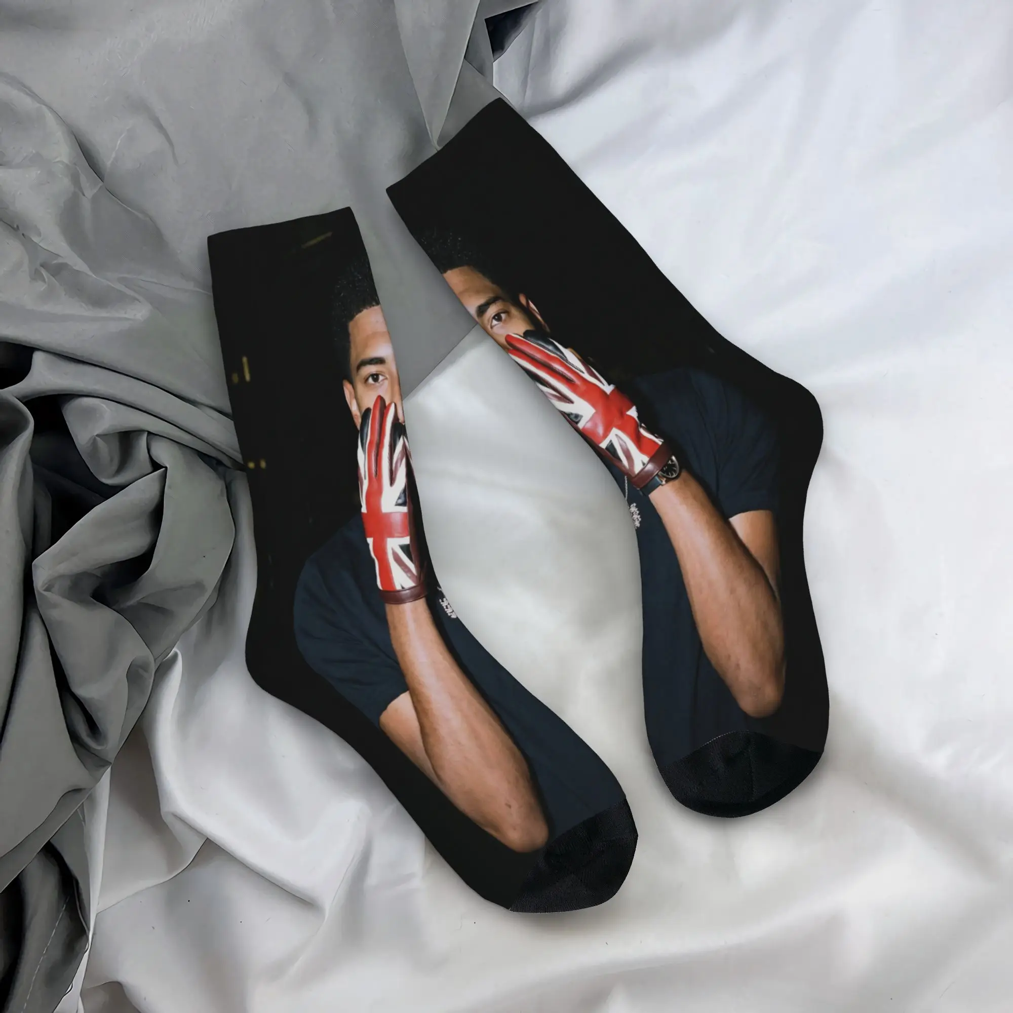 Calcetines de Jude Bellingham para hombre y mujer, flexibles, de alta calidad, tipo calcetín de caña alta, ideales como regalo de cumpleaños.