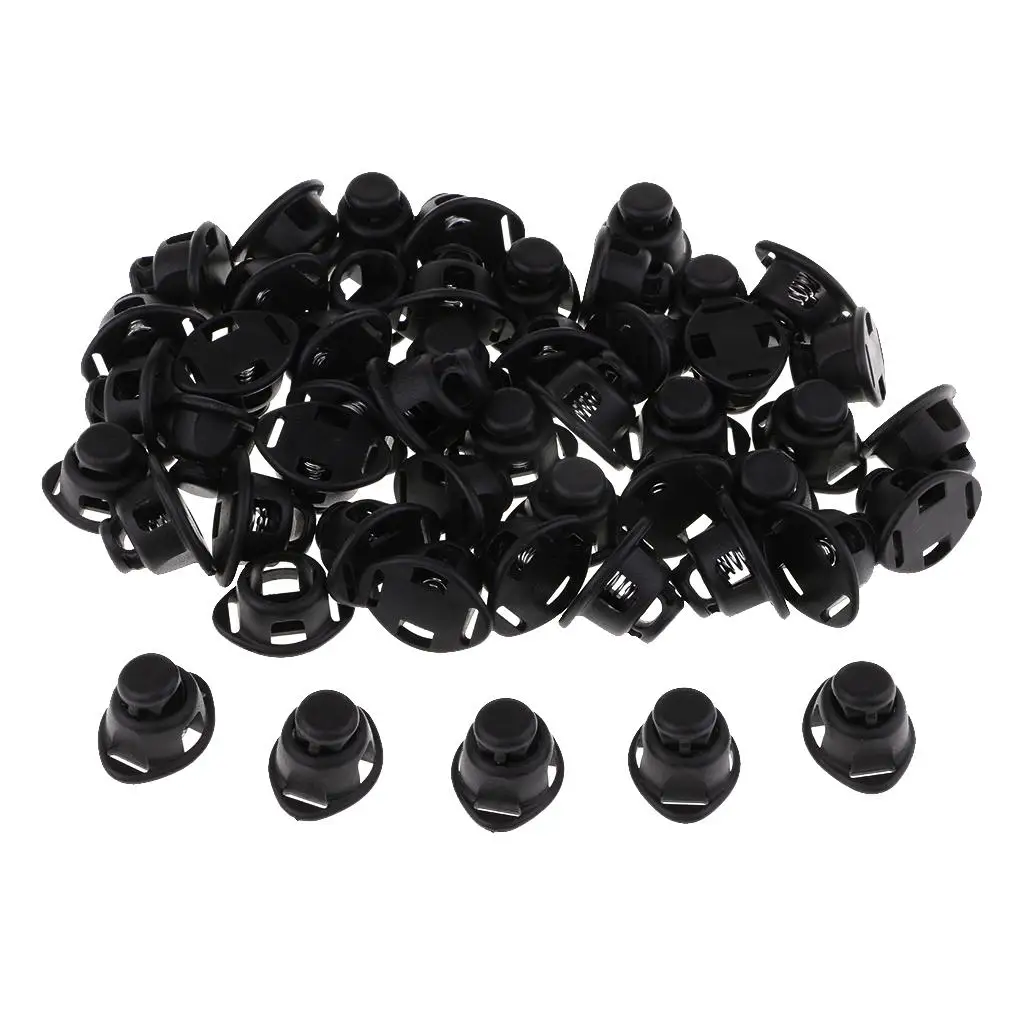 Bulk Pack of 300 Durable Plastic Cord Locks for Drawstring Closures