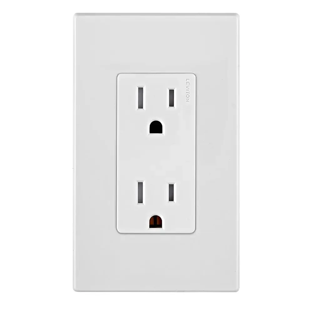 15 Amp Tamper-Resistant Duplex Outlet, E5325-SW, White