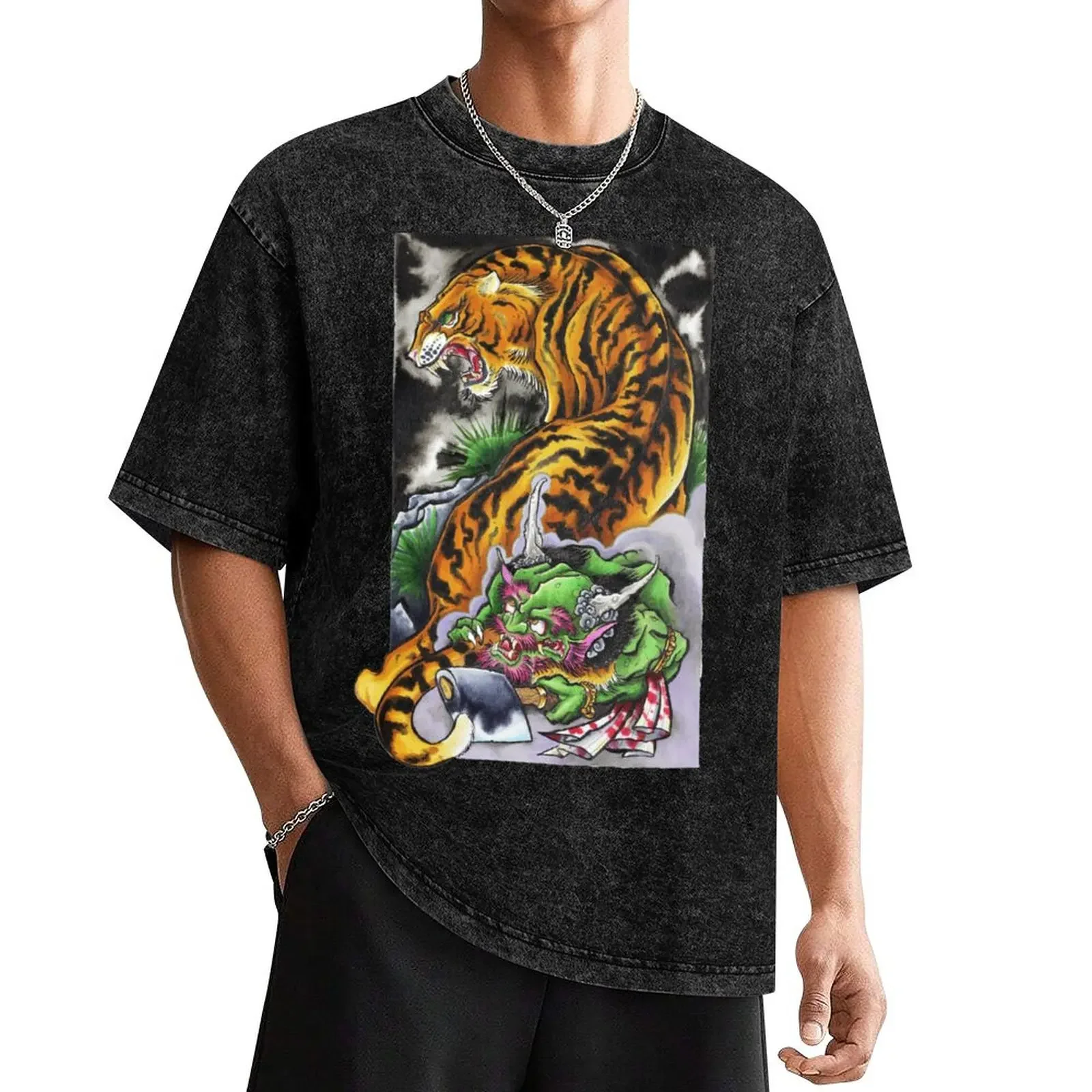 

Tiger & the Troll T-Shirt anime clothes man t shirt vintage mens champion t shirts