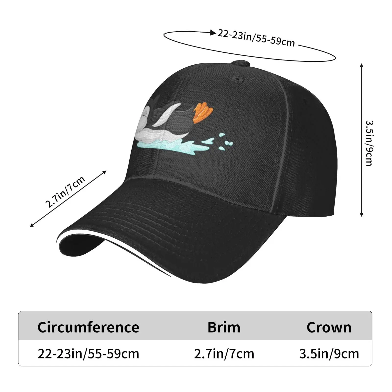 Schattige Kleine Pinguïn Baseballpet Vrouwen Mannen Hoed Verstelbare Outdoor Baseball Caps Zonnehoed