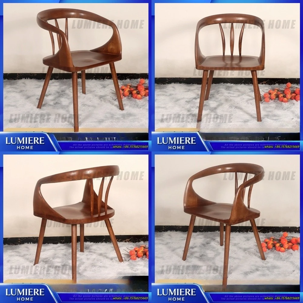 

Винтажный кофейный стул, чайное сиденье в стиле ретро, кресло в скандинавском стиле со спинкой, современный дизайн домашней столовой, футуристический стул