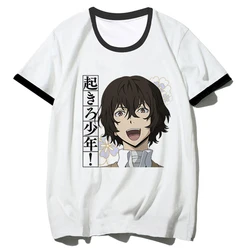 Dazai t shirt women manga streetwear summer top girl Japanese harajuku anime clothing