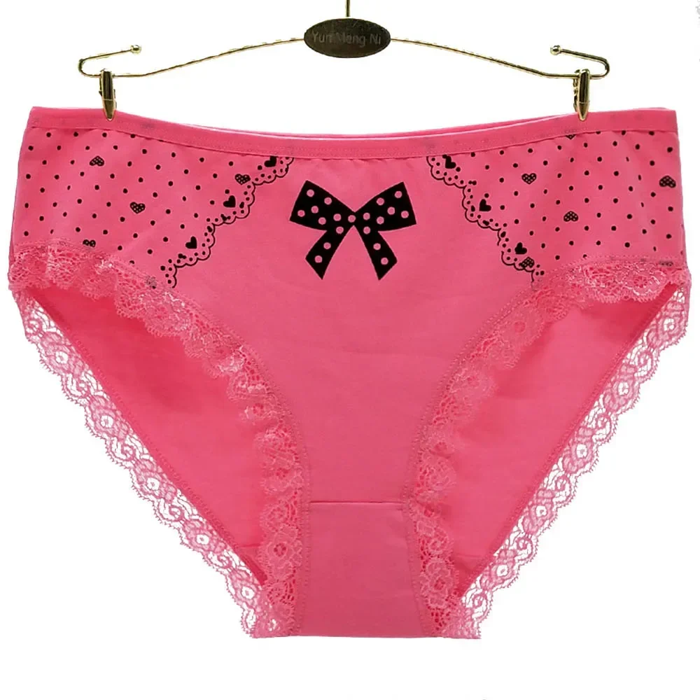 Bavlněné kalhotky Plus Size Spodní prádlo Dámské kalhotky s vysokým pasem Dámské spodní prádlo Dámská dívka Intimní 4XL 3XL 2XL 6 kusů/sada - náhled 3