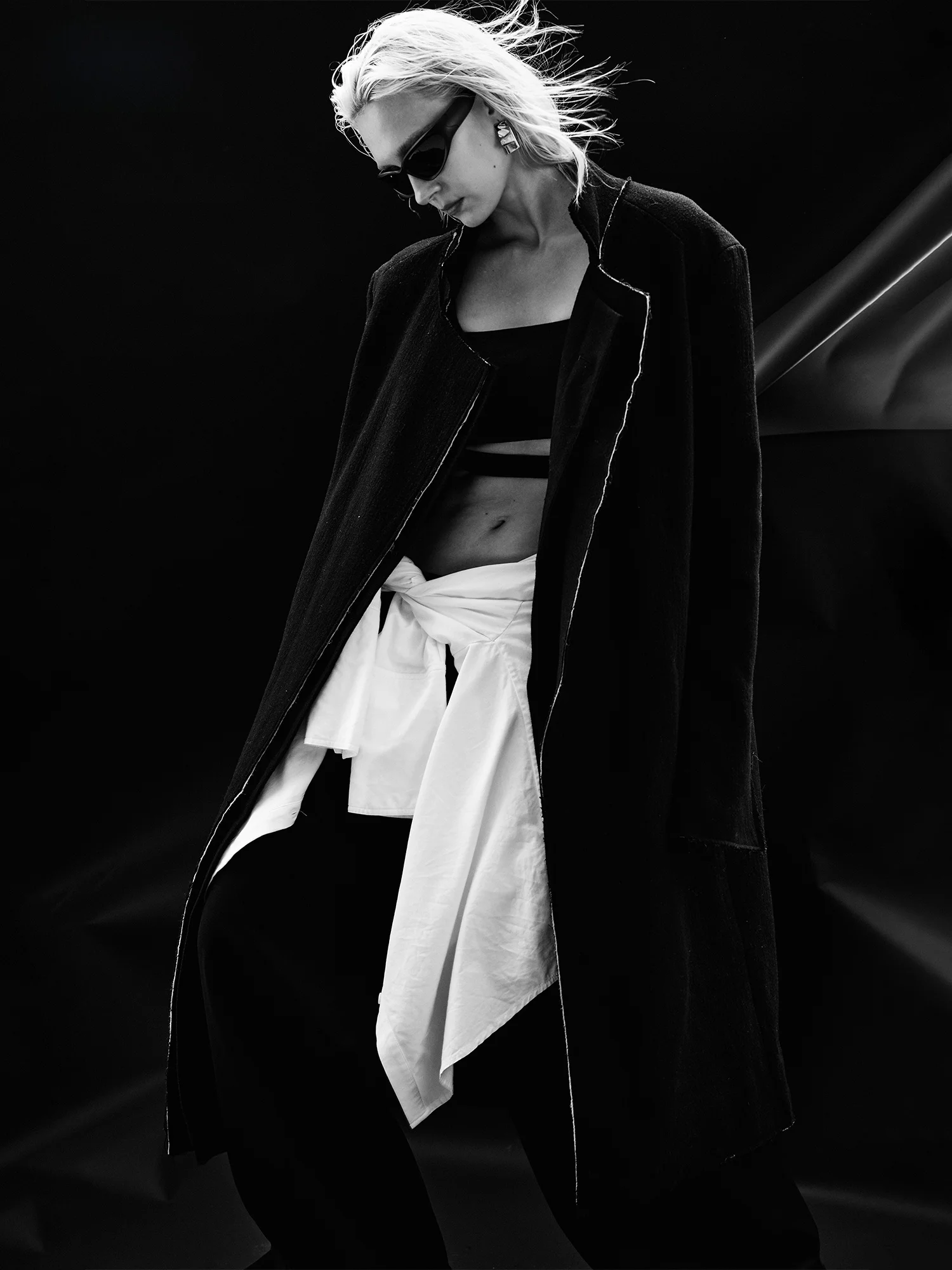 

Wildund Retro High-End Women's Long Coat Flat Collar Deconstructed Stitching Windbreaker Outerwear Briti Sle Commute Wool...