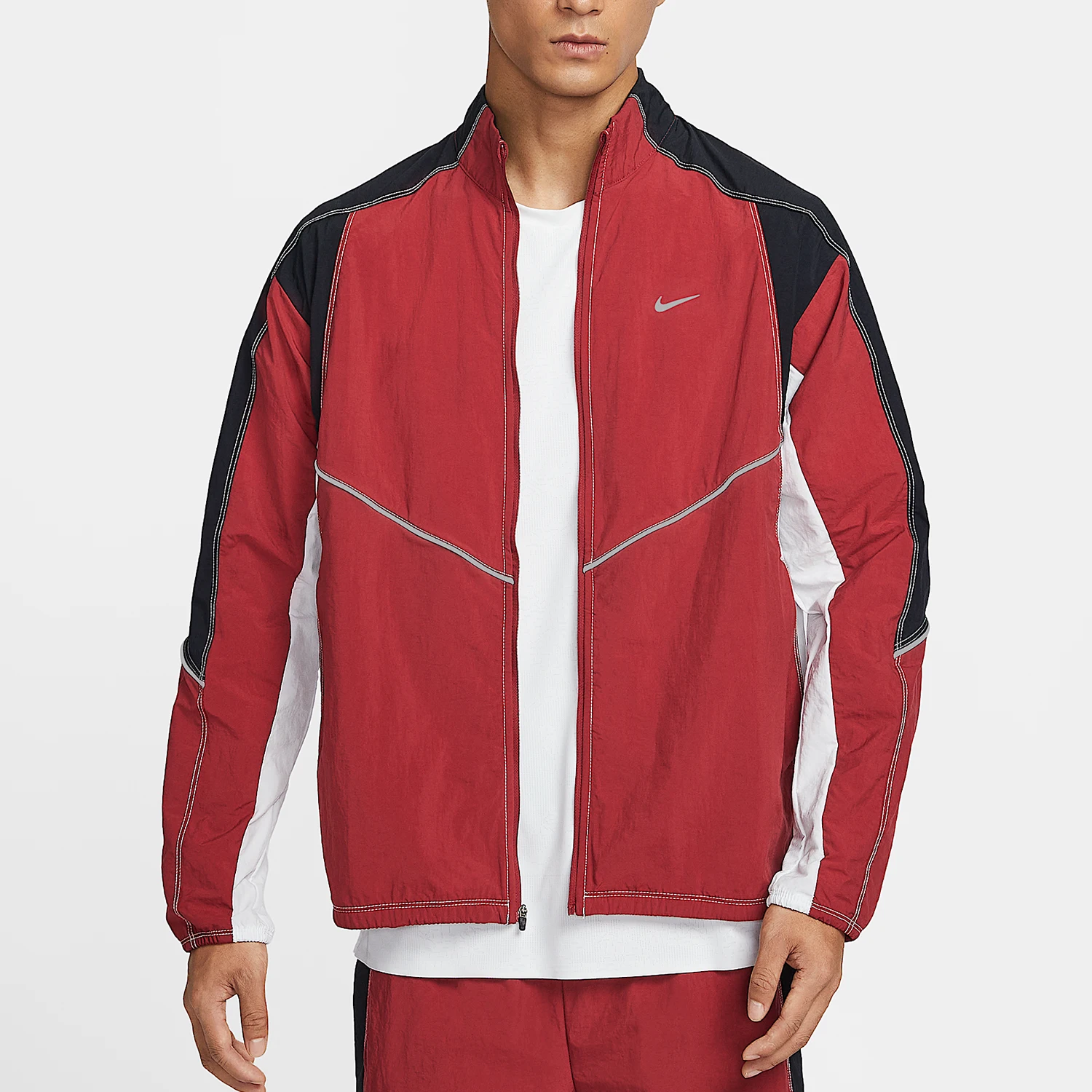 Nike genuine Retro Dri FIT men's stand up collar patchwork woven jacket IF2029-613