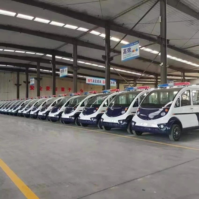 Factory direct sales 4-6 seat electric sightseeing car four-wheeler new energy tour car camp camouflage patrol car shuttle