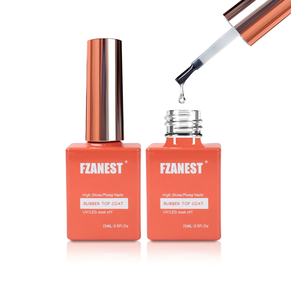 Fzanest capa superior de borracha jl cola essencial para unhas fortalecer pincéis para arte em unhas como conjunto de esmalte em gel novo construtor de tendência para unhas gel uv