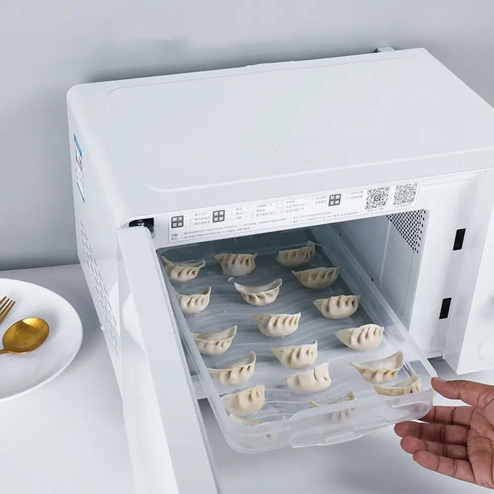 Plastic Dumpling Box Multi-Layer Transparent Food Egg Frozen Box Sealed Quick Freezing Wonton Fresh-Keeping Organizer