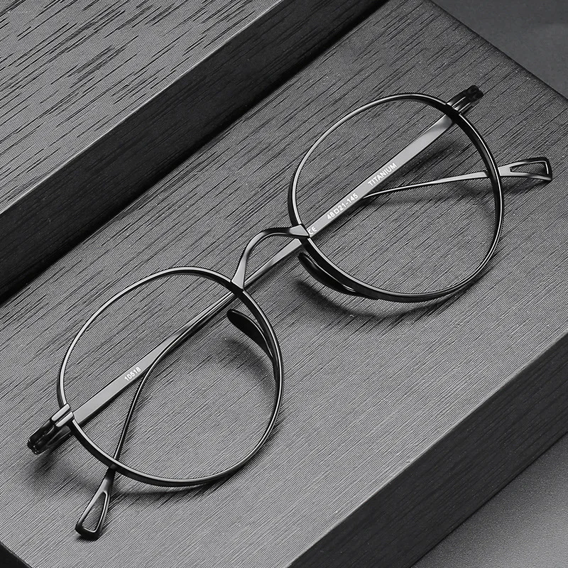 

Japan High-end Brand Design Men Vintage 100% Titanium Oval Frame Glasses Eyewear Women Fashion Optical Myopia Lenses Eyeglasses