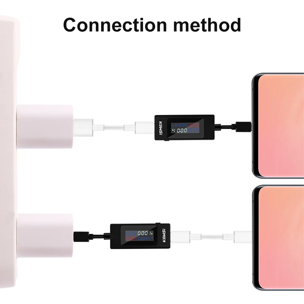 4-30V DC Voltmeter Digital USB Tester Voltage Current Meter Amperimetro Ammeter Detector Power Bank Charger Indicator