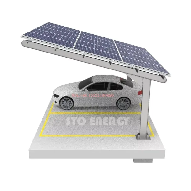 wmwmnu for Mexico PV Car Parking Structure with EV Charger Galvanized Steel Solar Carport System Mounting Solution