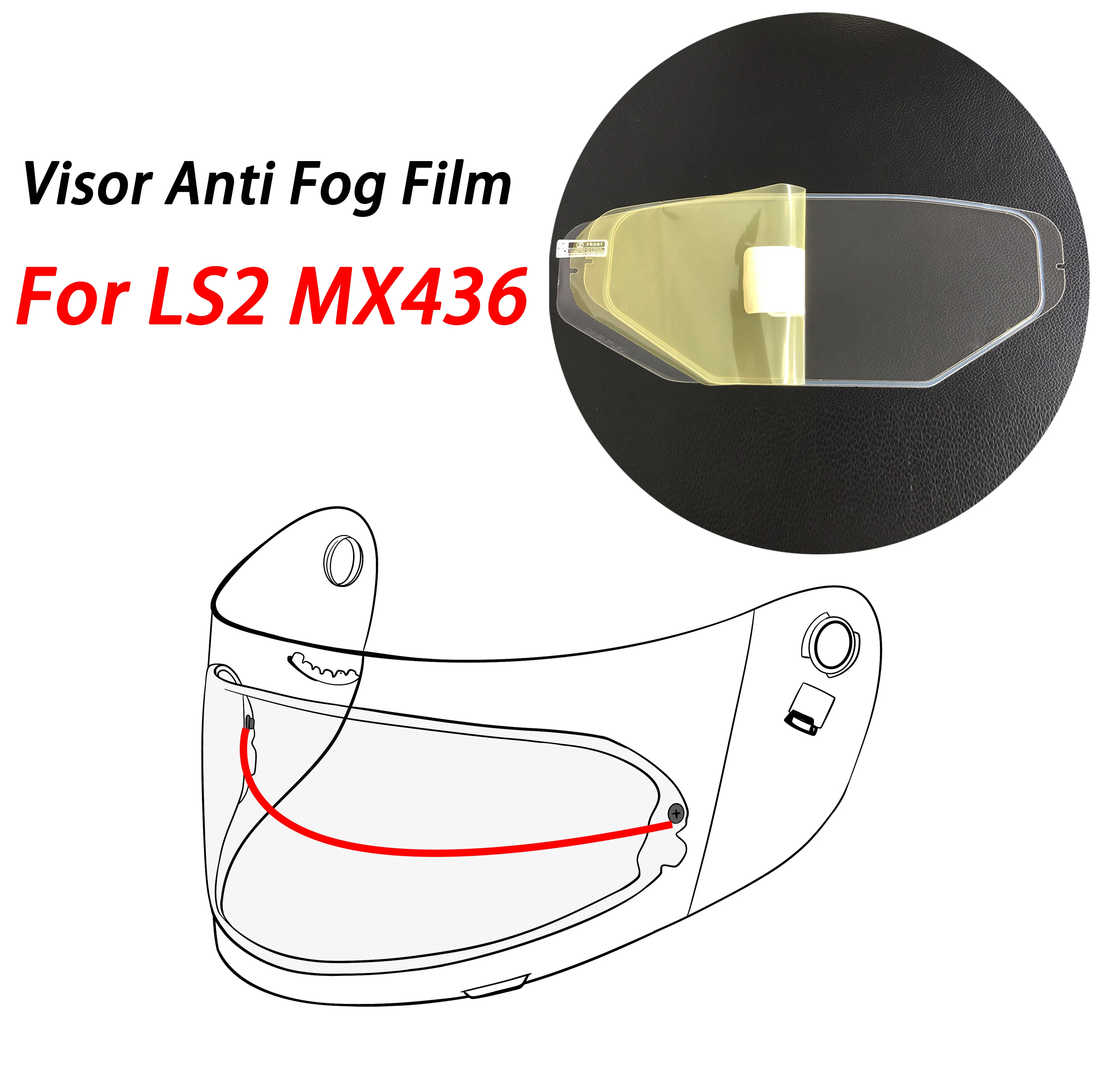Visor inserts Film Anti Fog Motorcycle Helmet for LS2 MX436 Moto Helmet Accessories Antifog Lens Film