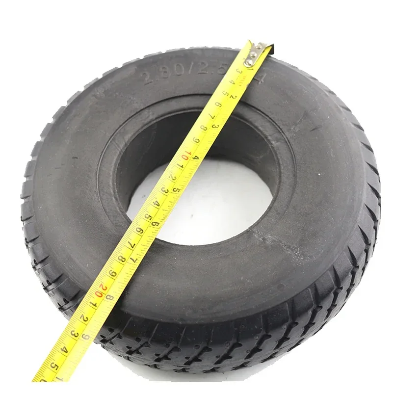 2.80/2.50-4 Without Inner Tube Tyre for Electric Scooter Trolley Trailer Wheelchair 9 Inch Elderly Mobility Scooter Solid Tire