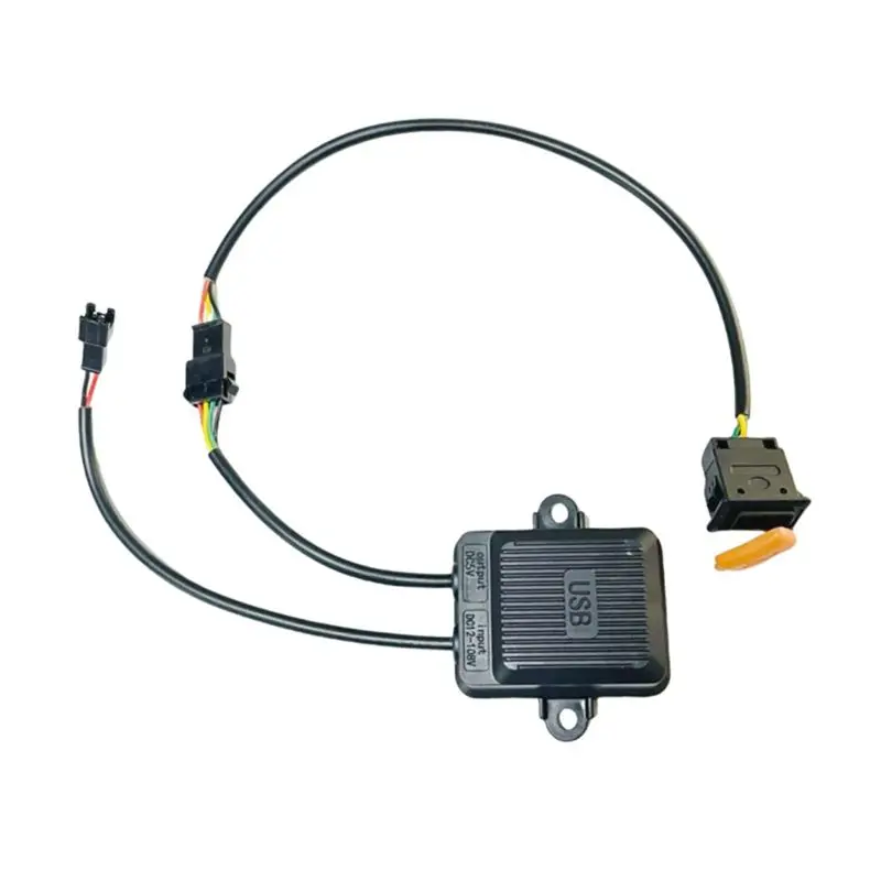 AED6-Electric Vehicle USB Mobile Phone Charger Vehicle Wide Voltage Fast Charging Four-Wire Charger Head Medium Number