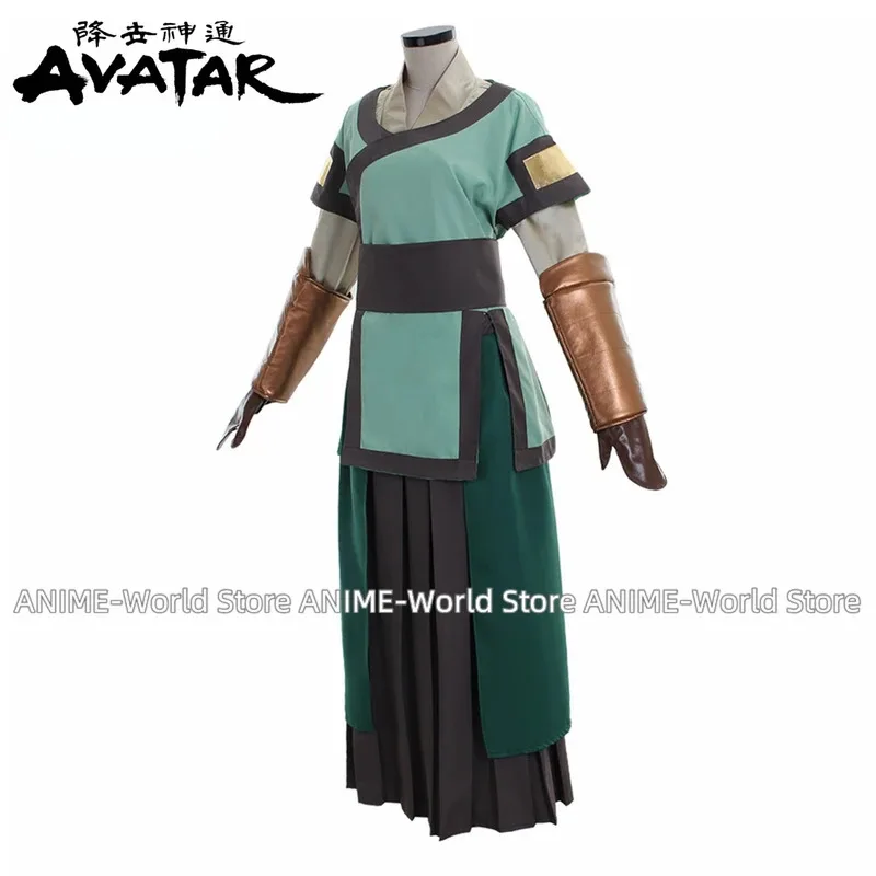 Kostium Cosplay Avatar Kyoshi Warriors Suki na Halloween 2025, strój na imprezę