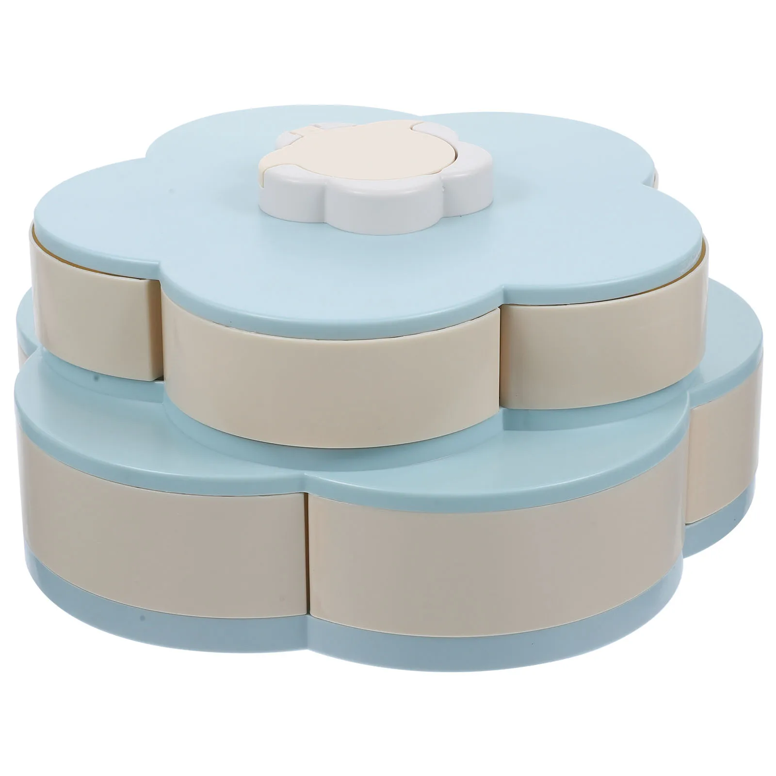 

Контейнер для закусок, вращающаяся тарелка с лепестками, поднос для конфет с крышкой, ящик для хранения, блюдо для посуды