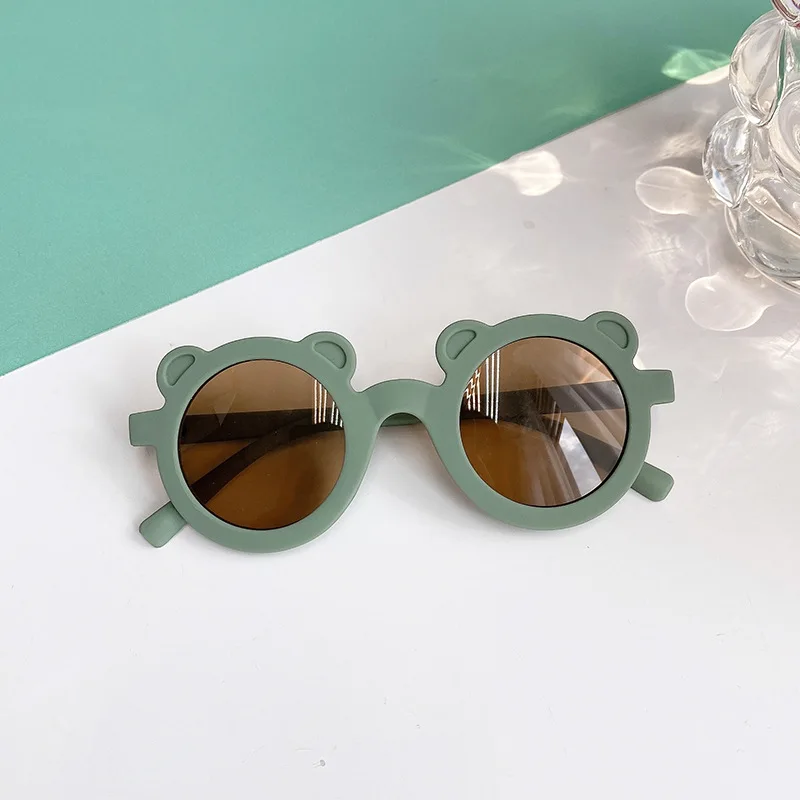 2026 Modische Neue UV400 Kinder-Sonnenbrille mit Weichen Bärenohren Runde Sonnenbrille für Babys Mädchen Jungen Kleinkinder Outdoor Strand Urlaub Geschenk – Detail 14