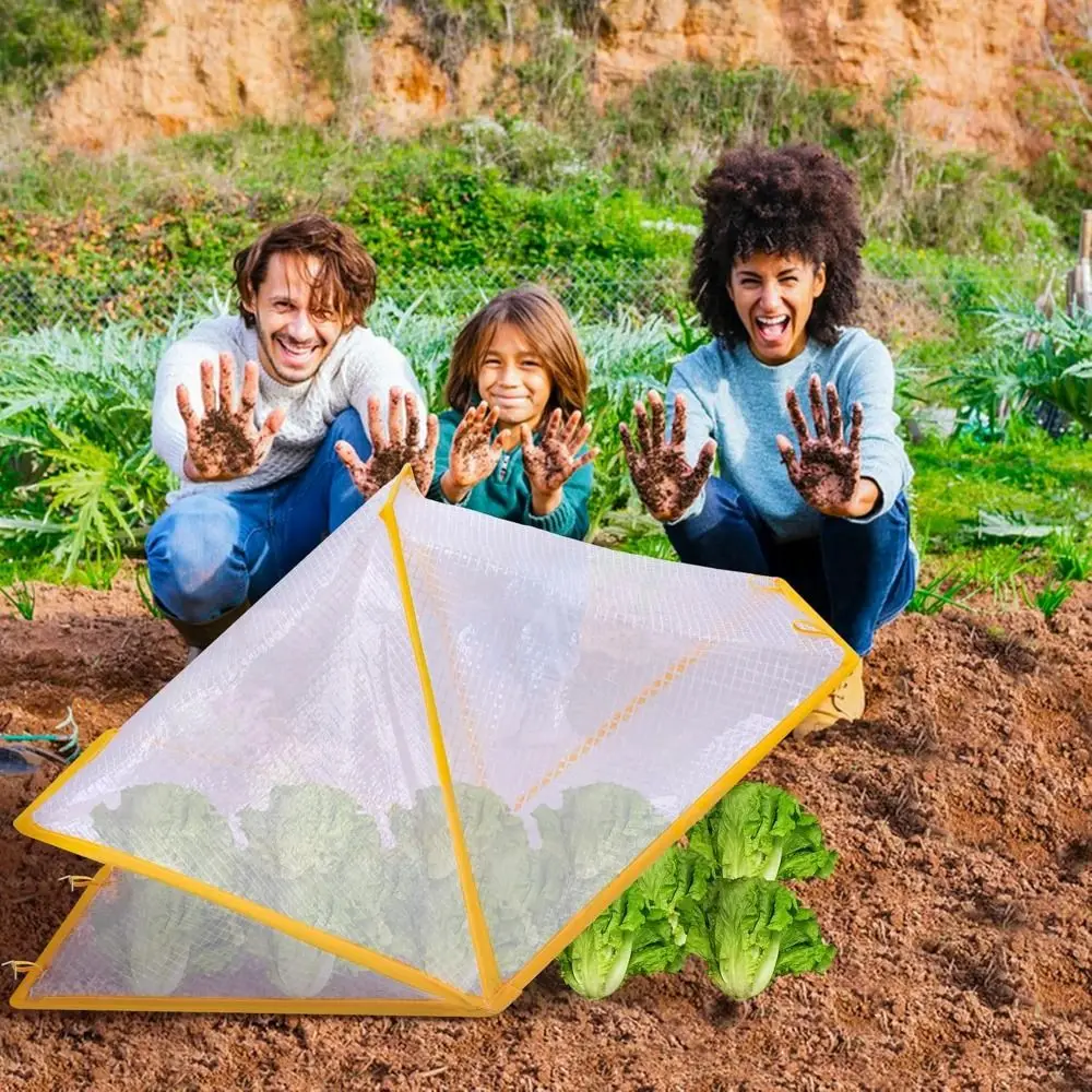 Garden Row Accelerator Plants Cover Foldable Raised Garden Beds Vegetable Rows Plant Protector Plant Net Cage Guard