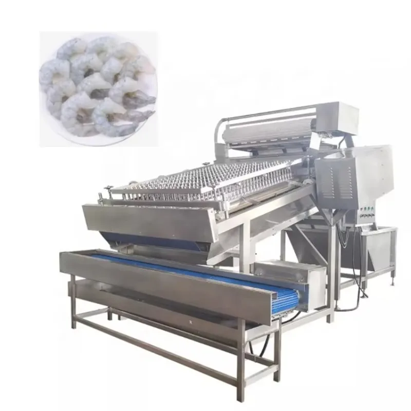 Stainless Steel Shrimp Shelling Machine Automatic Fresh Prawn Shell Removing Peeling Equipment Customized