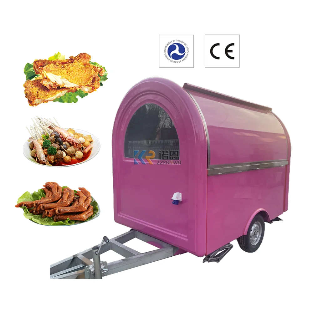 Fast Food Cart Concession Street Snack Pizza Kiosk Mobile Kitchen Coffee Food Truck Trailer For Sale