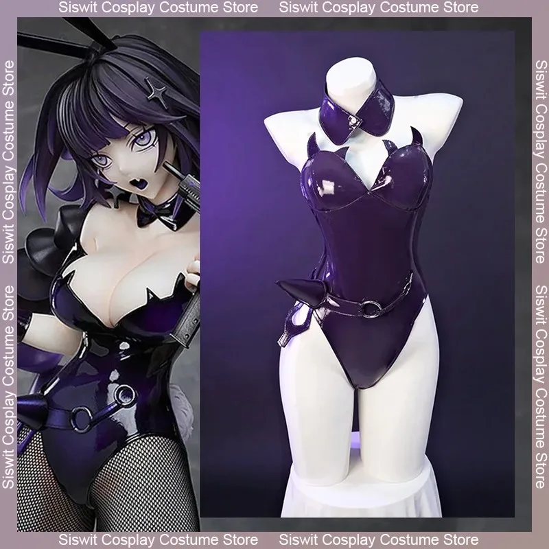 

Freeing Nazumi Yakuwa Bunny Girl Cosplay Costume Anime Carnival Halloween Party Roleplay Purple Bunny Suit Sexy Women Uniform