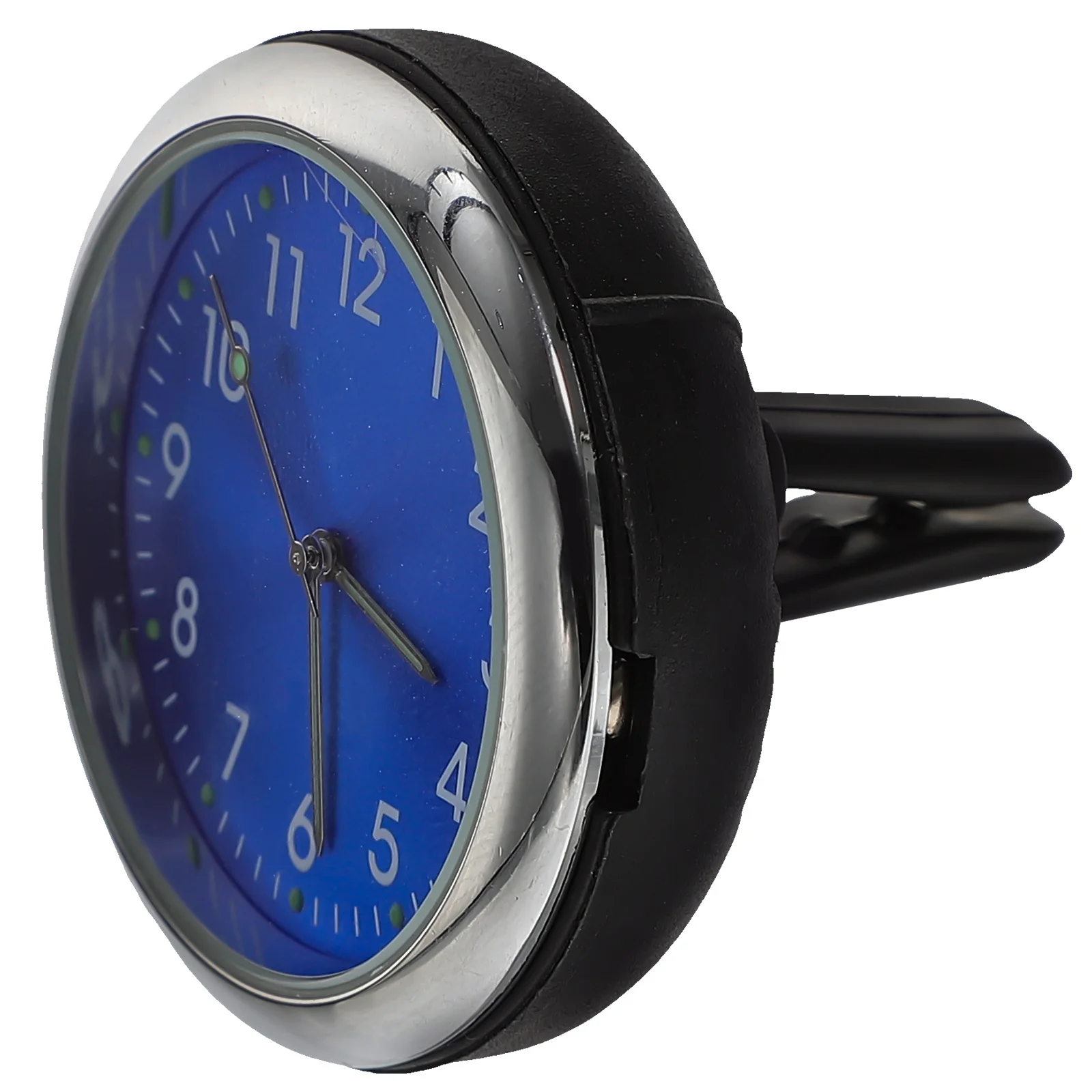

Air Vent Quartz Clock with Luminous Pointer Blue Clip Installation for Dashboard Car Time Reading Safer