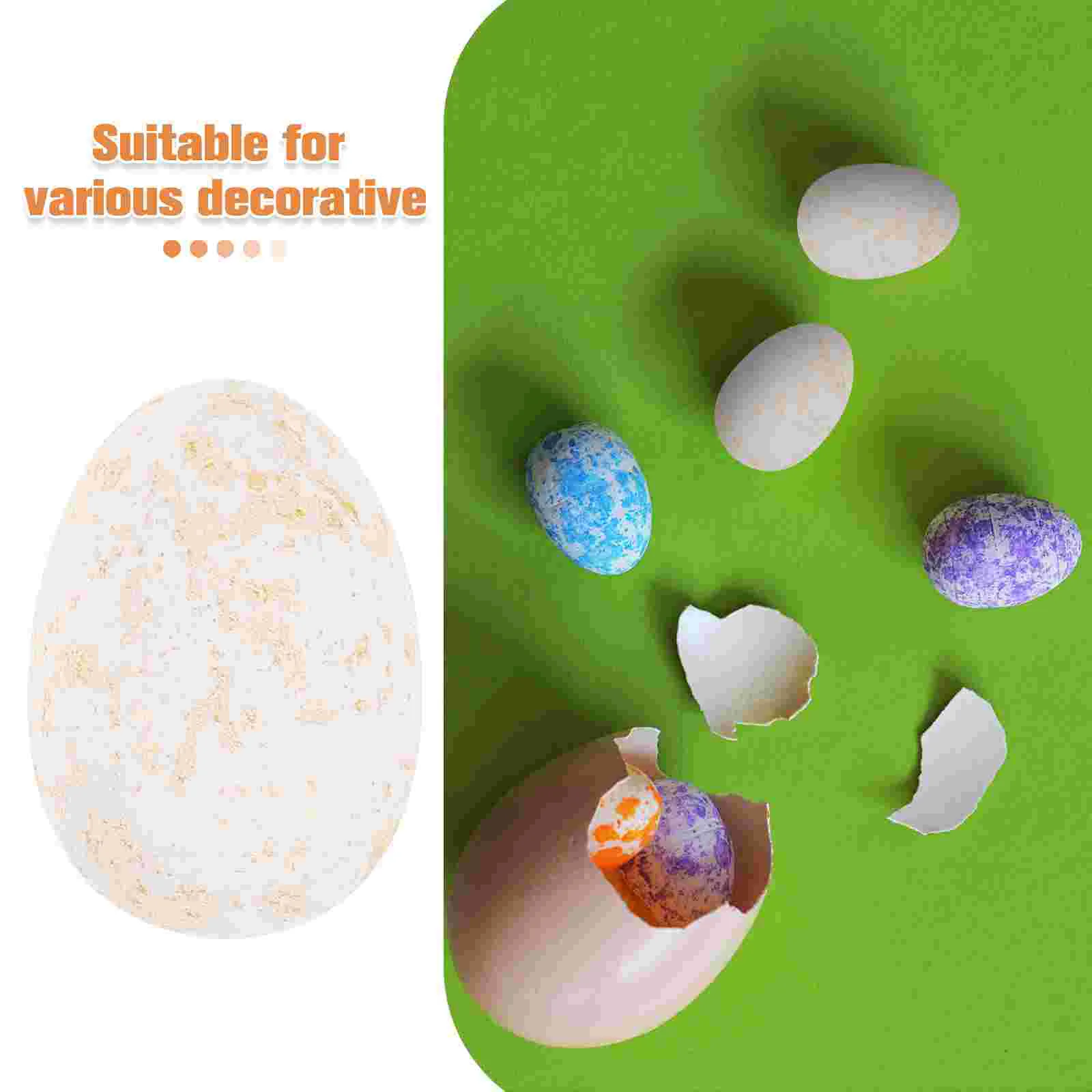 

40 Pcs Easter Egg Gift Pack Eggs Celebration Decorations Mini Ornaments Foam Artificial Craft Multicolor Glitter Crafts