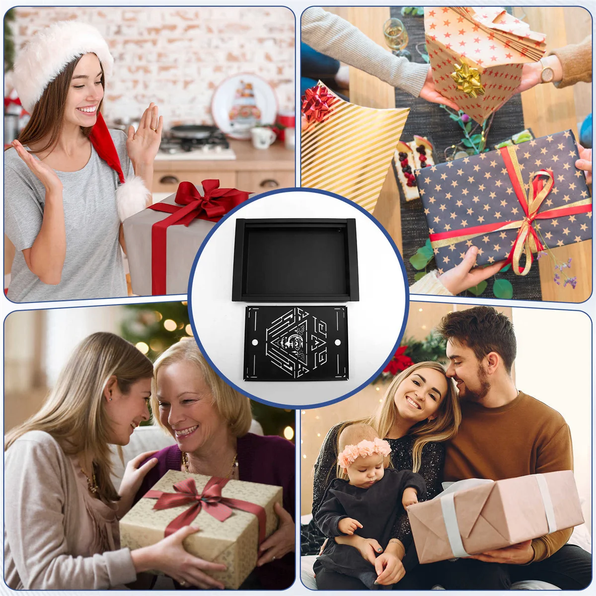 

TYMQ For Outdoor IGT Mobile Table Board Stainless Steel Table Unit Board for Hiking Fishing Picnic Camping Equipment Black