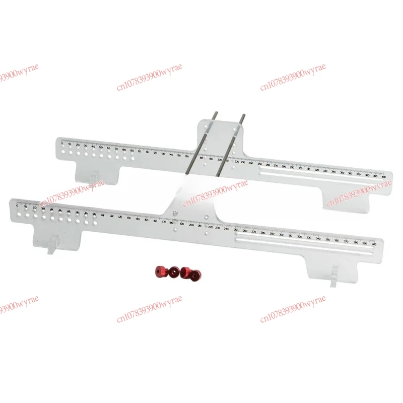 Adjustable wheelbase measurement tool maintenance rack 1/10 simulation climbing car SCX10 TRX4 acrylic transparent ruler