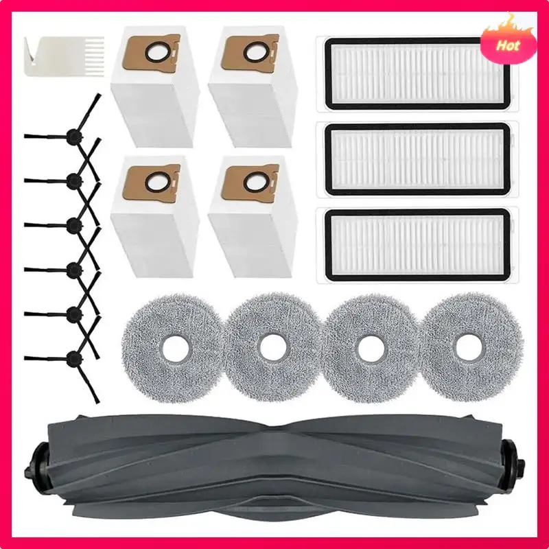 

New For Dreame L20 Ultra Robot Vacuum Cleaners Main Side Brush Hepa Filter Mop Cloth Dust Bags Replacement