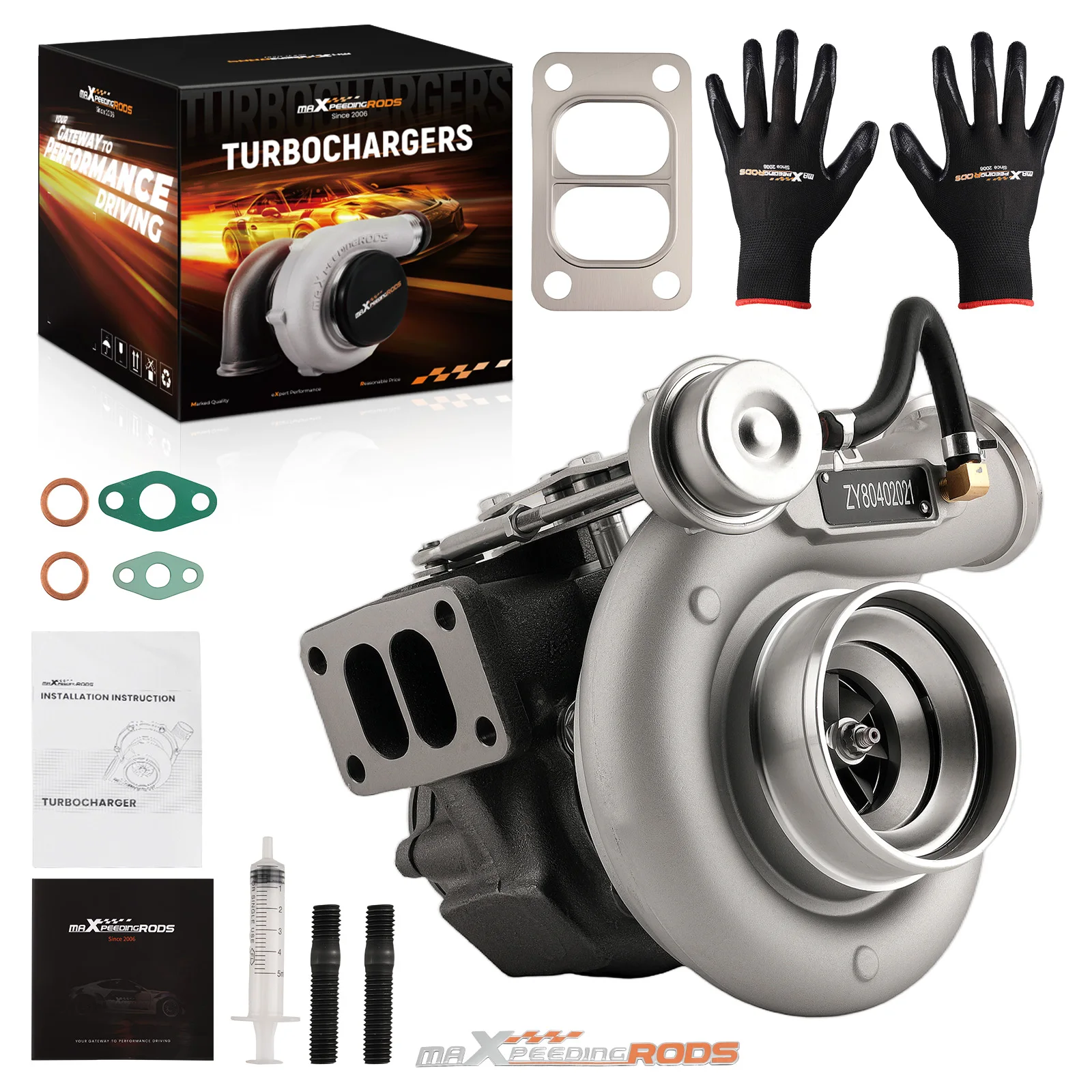 MaXpeedingrods HX35W HX35 Turbocharger Turbo Kits For Dodge Ram 2500 3500 5.9L Truck 6BT ISB 3592766 6BTAA 5.9L Diesel Engine