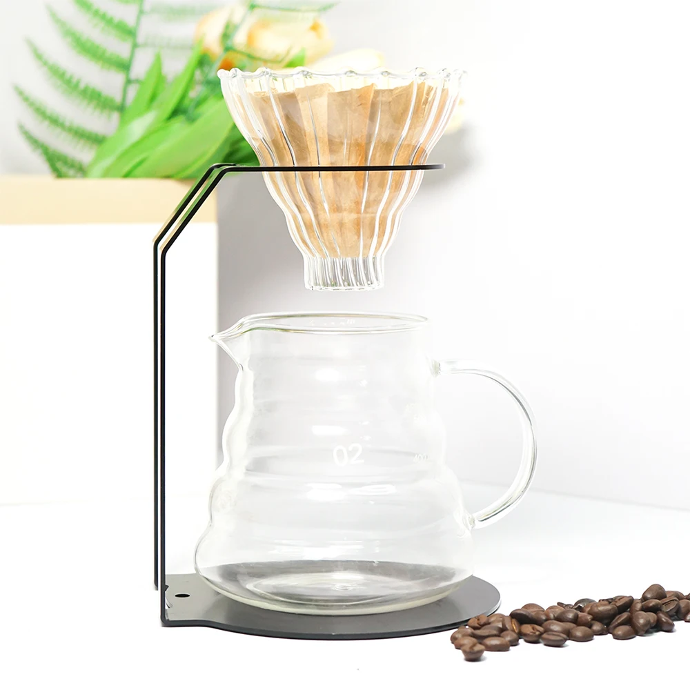 Coffee Drip Stand Iron Hand Flushing Coffee Stand Drip Pour Over Coffee Stand Bracket Coffee Filter Cup Rack Barista Accessories