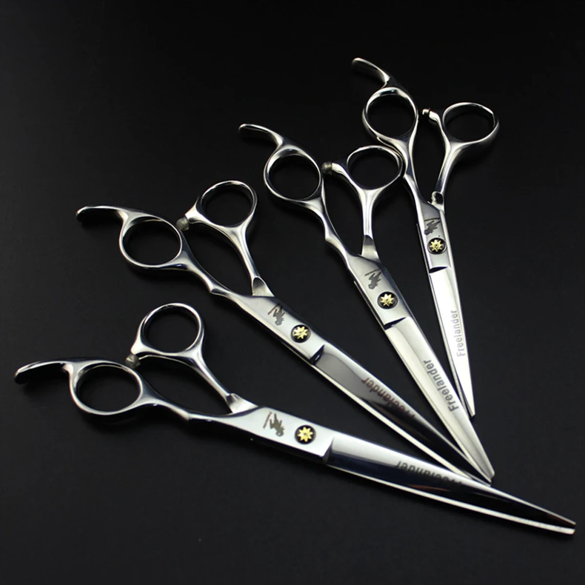 

Barber Hairdressing Scissors 6.0/7.0 Inch Stainless Steel Flat Tooth Haircut Scissors Professional Barbershop Hair Cutting Tools